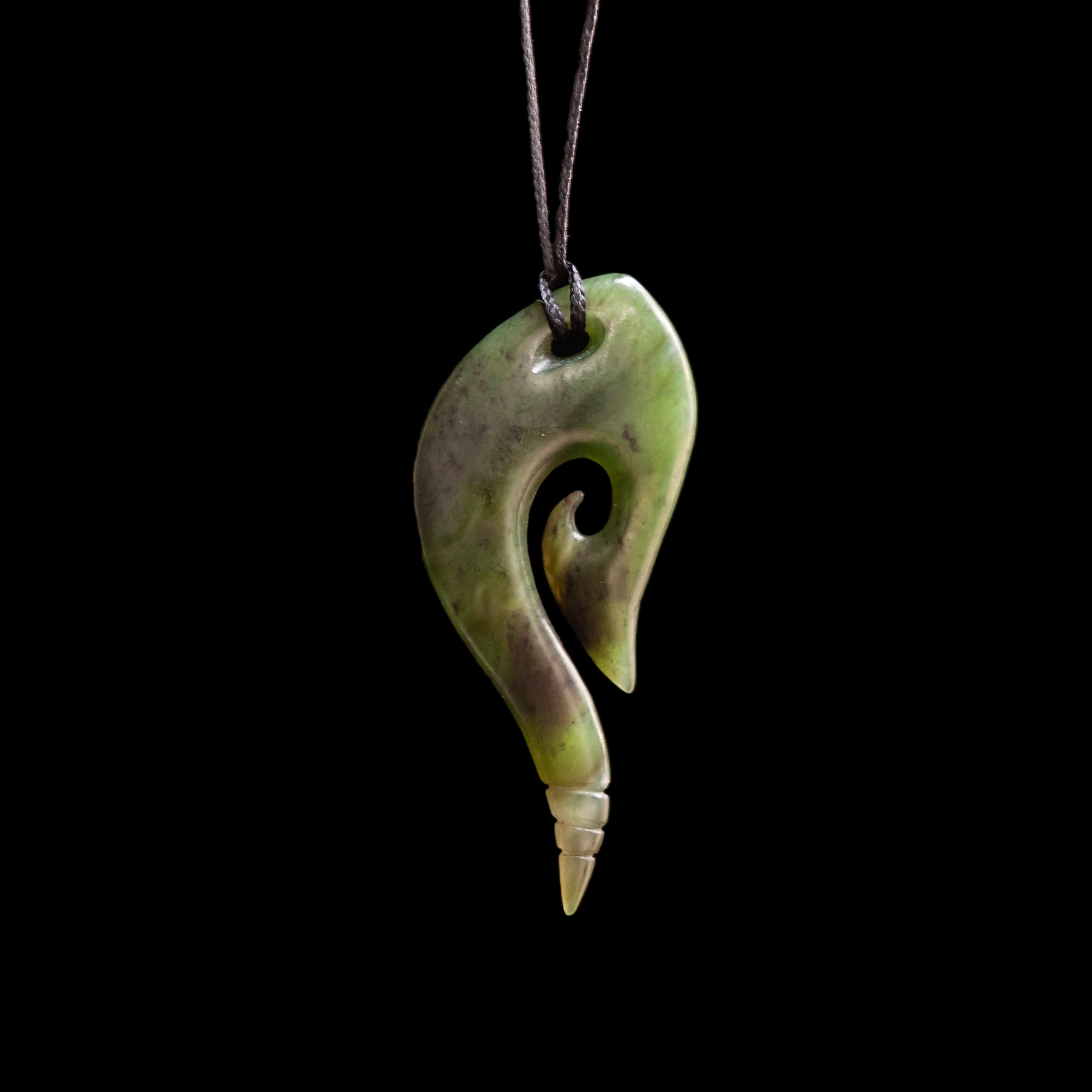 Jade Koru Pendant by Shaun Gardiner-0
